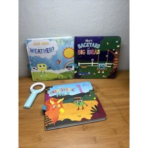 Glo Pals Light-Up Library - Light-Up Kids Books 3-Pack with 1‎ Magic Magnifier -